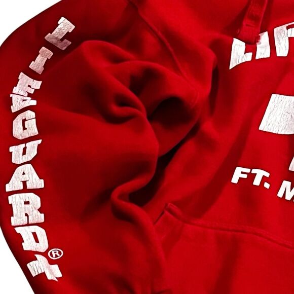 Red Lifeguard Hoodie - Picture 3 of 12